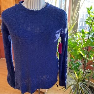 NWT Oh! MG OMG knit crew neck blue sweater